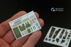 Quinta Studio QD32010 Mirage 2000-5 3D-Printed & coloured Interior on decal paper (for Kitty Hawk kit) 1/32
